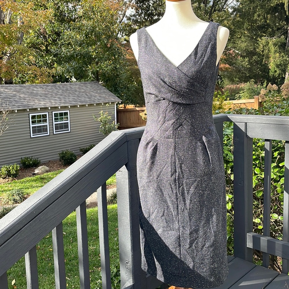 Michael Kors Silk/Wool Tweed Sheath Dress - Picture 2 of 9